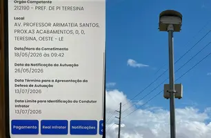 Condutores denunciam multas indevidas em radar na zona Leste de Teresina (Foto: Conecta Piauí)