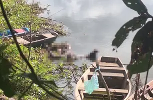 Corpo em decomposição é encontrado à margens do Rio Poti, em Teresina (Foto: Reprodução)