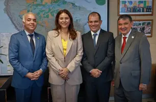 Deputada Janaína Marques busca recursos para obra em Luzilândia durante agenda (Foto: Reprodução)