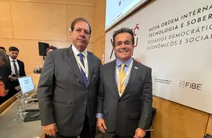 Deputado Henrique Pires no Fórum de Lisboa (Foto: Reprodução)