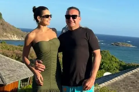 Desembargador Erivan Lopes e a acadêmica de medicina Jessica Lopes em viagem