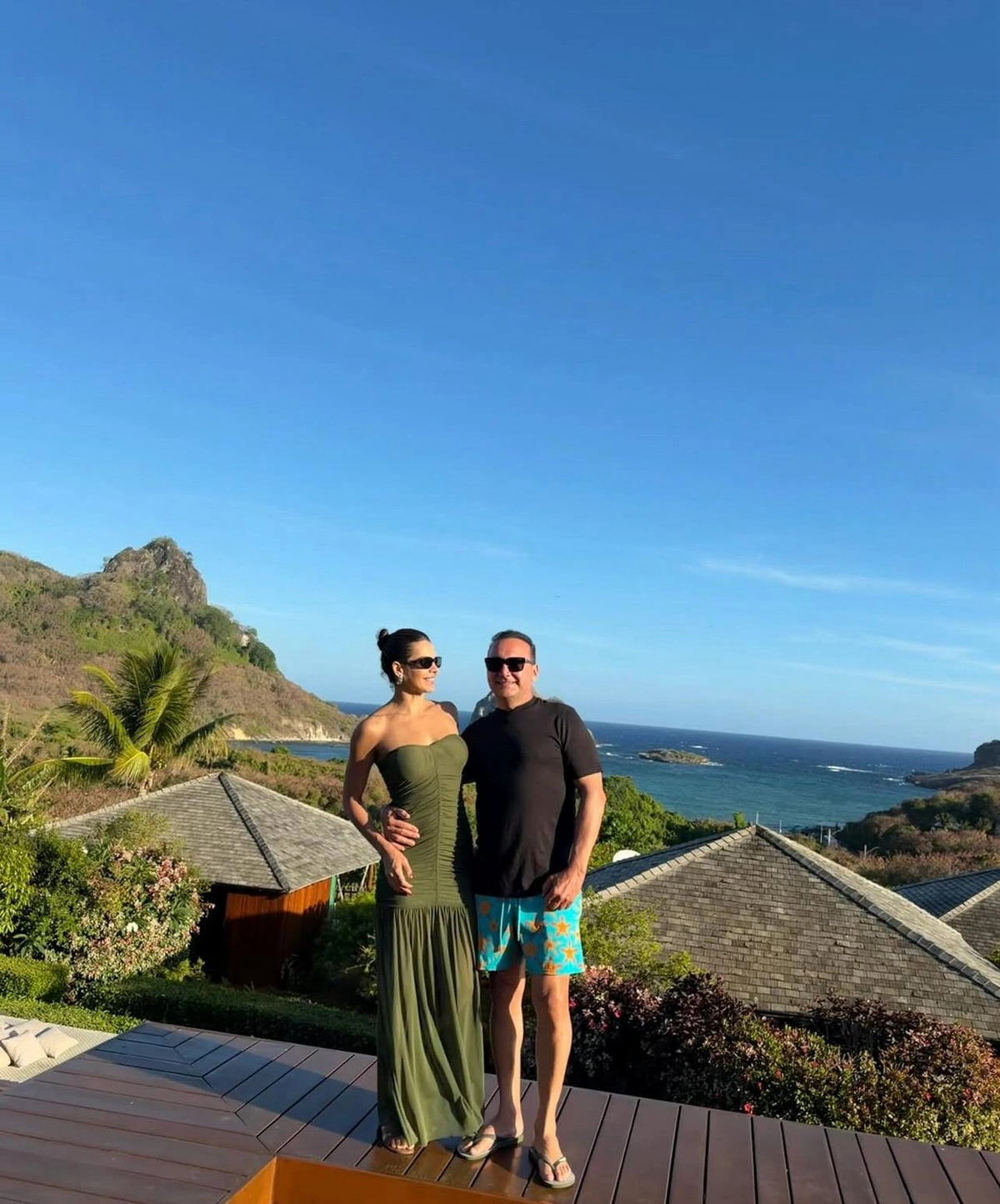 Desembargador Erivan Lopes e a acadêmica de medicina Jessica Lopes em viagem