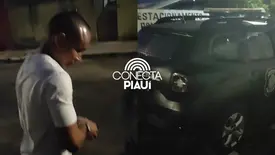 Detento é levado à Central de Flagrantes após agredir companheiro de cela na Irmão Guido (Foto: Conecta Piauí)