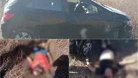 Dois homens morrem após carro capotar em rodovia no Sul do Piauí (Foto: Reprodução)