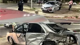 Duas pessoas ficam feridos após grave colisão em Parnaíba (Foto: Reprodução)