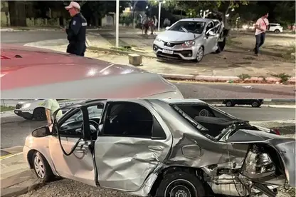 Duas pessoas ficam feridos após grave colisão em Parnaíba