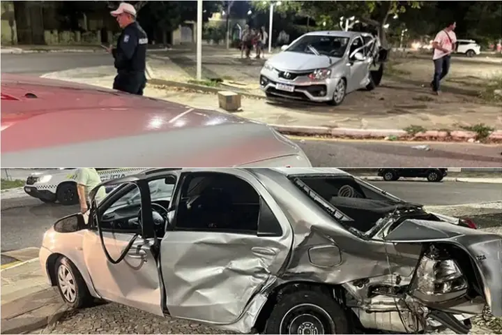 Duas pessoas ficam feridos após grave colisão em Parnaíba