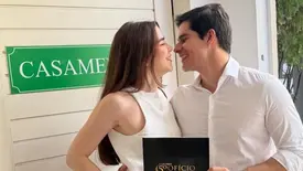 Engenheiro Igor Veras e a médica Maria Augusta oficializaram a união em casamento (Foto: Instagram)