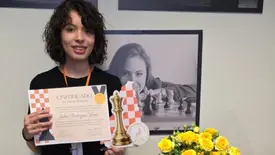 Enxadrista Júlia Lima conquista título invicto e garante vaga nos Jepis 2026 (Foto: Reprodução)