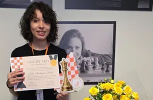 Enxadrista Júlia Lima conquista título invicto e garante vaga nos Jepis 2026 (Foto: Reprodução)