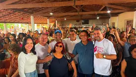 Enzo Samuel entrega poço e trator para comunidade rural em Lagoa Alegre (Foto: Reprodução)