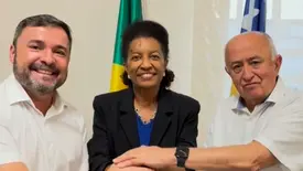 Fábio Novo, Rosário Bezerra e Júlio César (Foto: Reprodução)