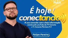 Felipe Pereira estreia programa "Conectando" na TV Conecta nesta segunda (Foto: Reprodução)