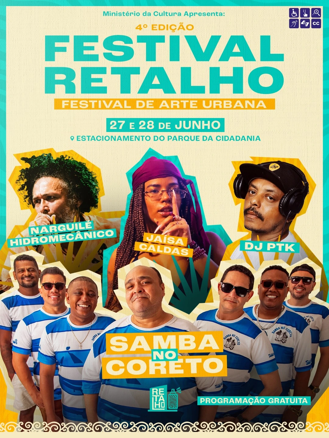 Festival Retalho reúne graffiti, música e arte no Parque da Cidadania, em Teresina