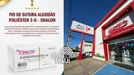 Fio de algodão poliéster 3-0 Shalon está disponível na Mais Saúde Distribuidora (Foto: Reprodução)