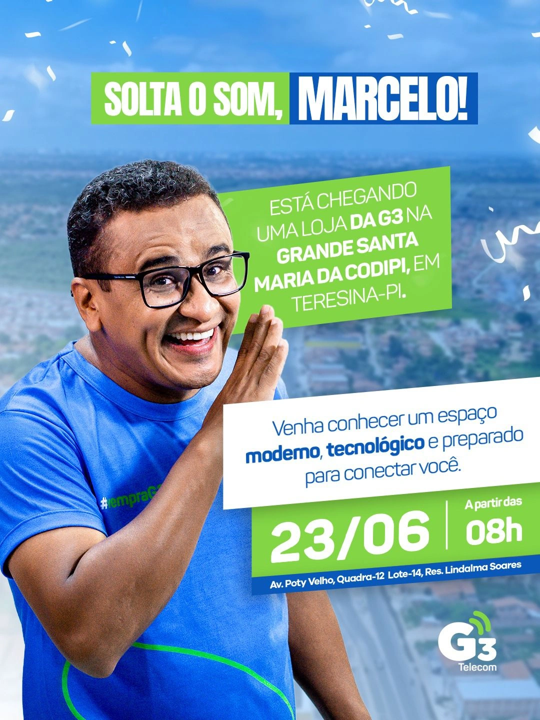 G3 Telecom inaugura nova loja na Santa Maria da Codipi e reforça expansão