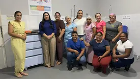 Gerlane Cabral acompanha melhorias no Hospital Municipal de São Gonçalo do Piauí (Foto: Reprodução)