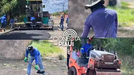 Gestão de Gerlane Cabral conclui etapa de obra asfáltica em São Gonçalo do Piauí (Foto: Reprodução)
