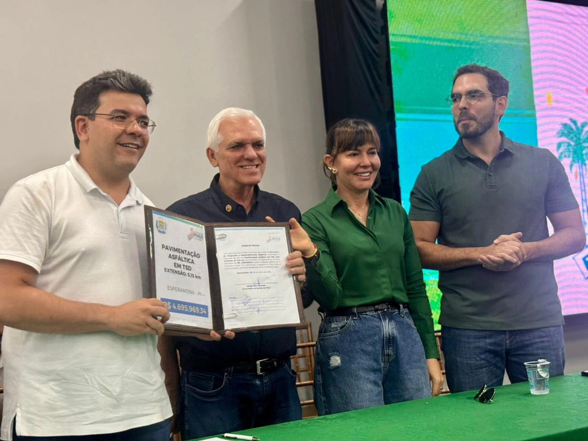 Governador Rafael Fonteles assina importantes ordens de serviço para obras  estruturantes em Esperantina
