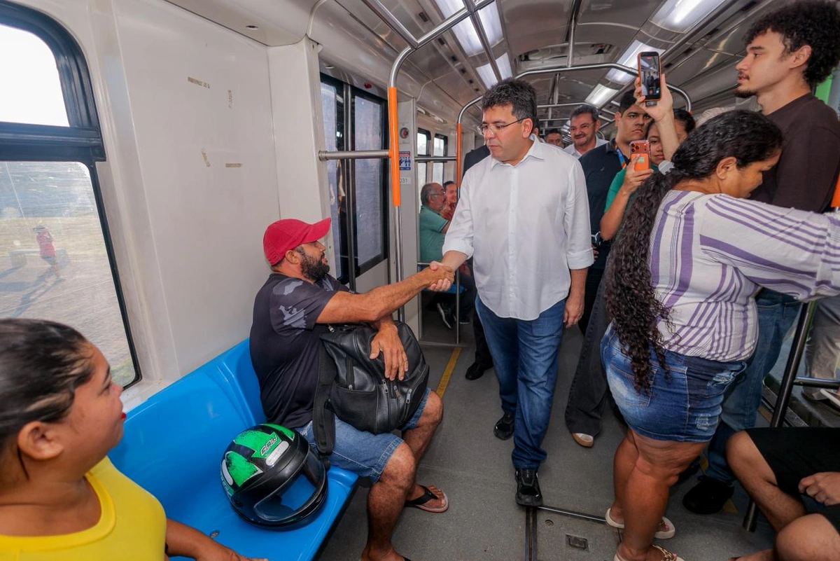 Governador Rafael Fonteles inaugura estação e amplia alcance do Metrô de Teresina