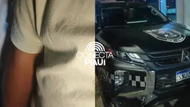 Guarda municipal de Timon é conduzido após ameaça a PM da reserva em Teresina (Foto: Conecta Piauí)