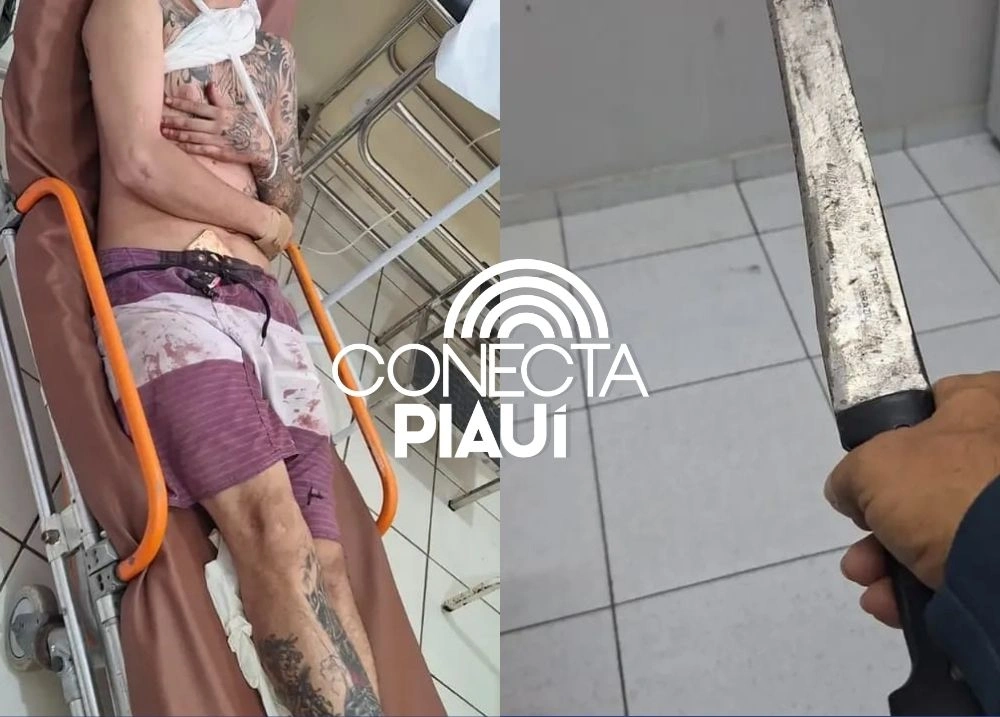 Homem é conduzido à delegacia após esfaquear desafeto em Cocal dos Alves