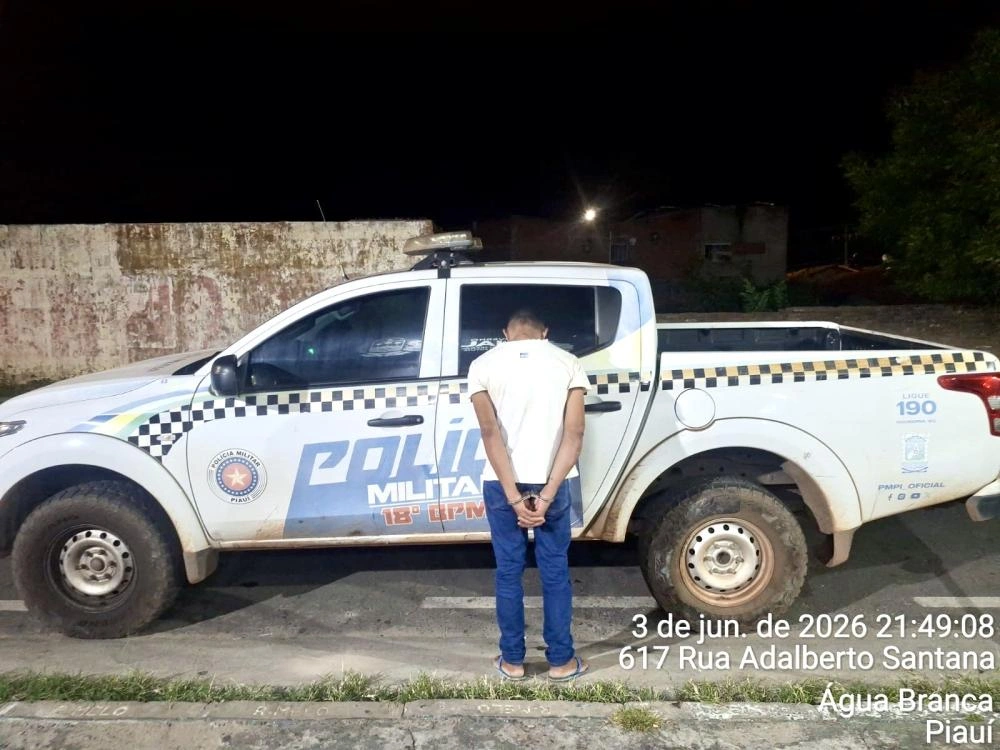 Homem é preso após agredir a própria mãe e dois irmãos em cidade do Piauí