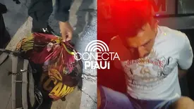 Homem é preso furtando fios de torre de telefonia em Teresina (Foto: Conecta Piauí)