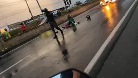 Homem morre e mulher fica ferida após acidente de moto na BR-316, em Teresina (Foto: Reprodução)