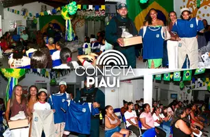 Hugo Napoleão implanta Pelotão Mirim e entrega uniformes aos primeiros alunos (Foto: Reprodução)
