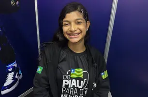 Ingrid Vitória participa de entrevista ao vivo na maratona 'Do Piauí para o Mundo' (Foto: Conecta Piauí)