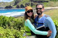 José Renaldo Filho e Catarinne Benício celebram o amor em Fernando de Noronha