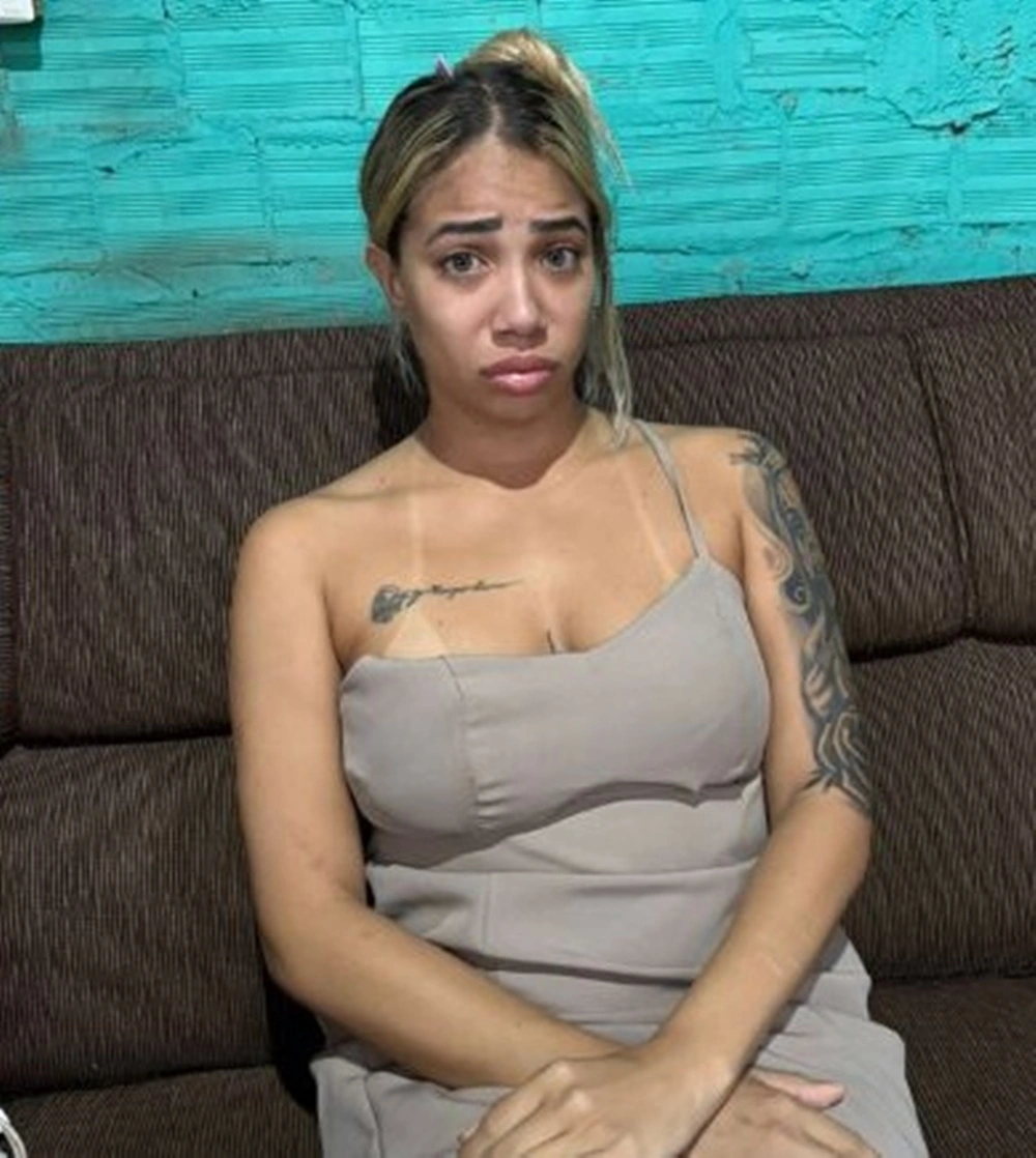 Letícia Ellen quando foi presa pela segunda vez