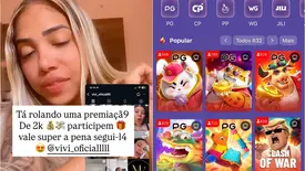 Mal saiu da prisão, influencer Letícia Ellen divulga perfil que promove 'Tigrinho' (Foto: Reprodução)