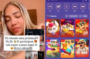 Mal saiu da prisão, influencer Letícia Ellen divulga perfil que promove 'Tigrinho' (Foto: Reprodução)
