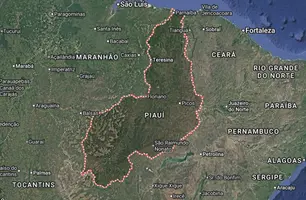 Mapa do Piauí (Foto: Reprodução)
