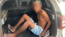 Menor é apreendido após perseguição e confessa assaltos na zona Sul de Teresina (Foto: Divulgação/PMPI)