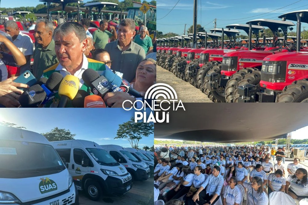 Ministro Wellington Dias realiza entrega histórica de veículos e tratores no Piauí