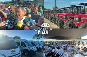 Ministro Wellington Dias realiza entrega histórica de veículos e tratores no Piauí (Foto: Conecta Piauí)