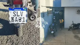 Motociclista é autuada após PM identificar placa adulterada em moto (Foto: Reprodução)