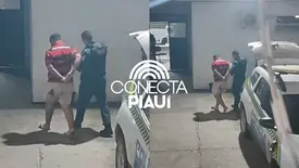 Motociclista é preso após fuga e queda durante perseguição em Teresina (Foto: Reprodução)