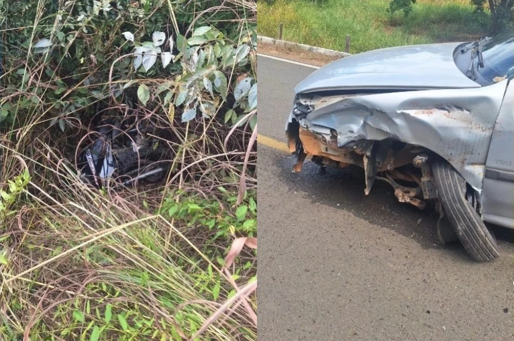 Motociclista tem perna decepada após grave colisão com carro no interior do Piauí