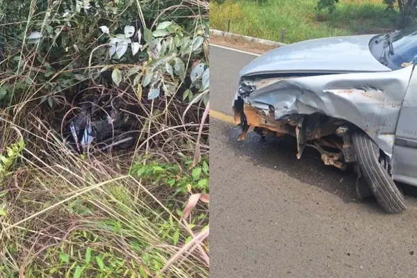 Motociclista tem perna decepada após grave colisão com carro no interior do Piauí
