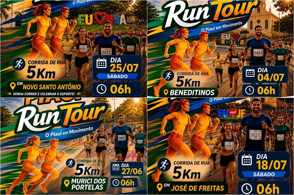 Murici dos Portelas recebe primeira etapa do Piauí Run Tour no dia 27 de junho
