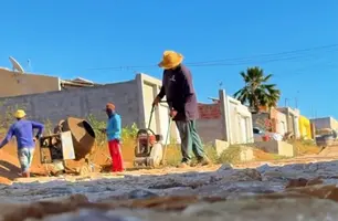 Obras de pavimentação avançam e melhoram mobilidade em bairros de Paulistana (Foto: Reprodução)
