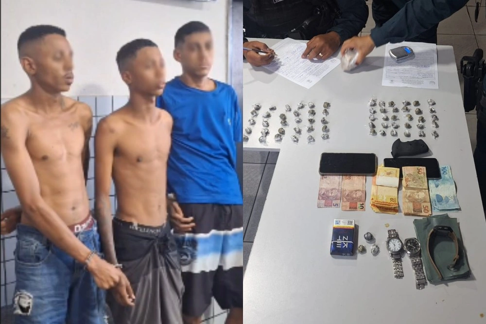 Operação Impacto prende três suspeitos e apreende drogas e dinheiro em Teresina
