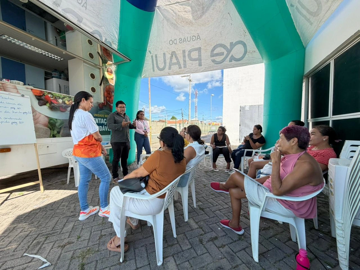 Parnaibanos participam de curso gratuito sobre alimentação saudável e aproveitamento de alimentos