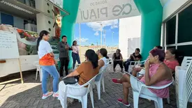 Parnaibanos participam de curso gratuito sobre alimentação saudável e aproveitamento de alimentos (Foto: Reprodução)