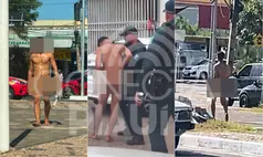 Vídeo: 'Peladão' é detido após desfile com bíblia na mão no Centro de Teresina