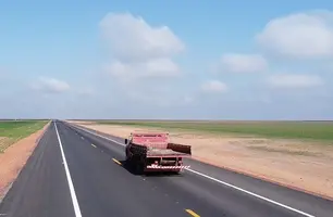 PI-392, conhecida como Rodovia da Soja (Foto: Ascom DER)